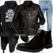 Herren Biker Look